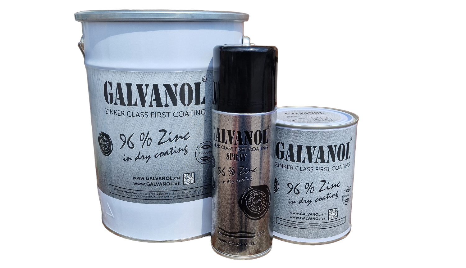 Recubrimientos GALVANOL con 96% de zinc en seco para protección duradera contra la corrosión