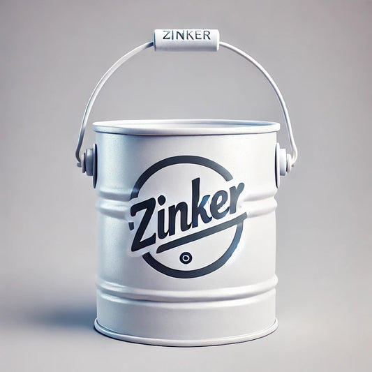  Cubo metálico de pintura Zinker con recubrimiento de zinc para protección anticorrosiva industrial